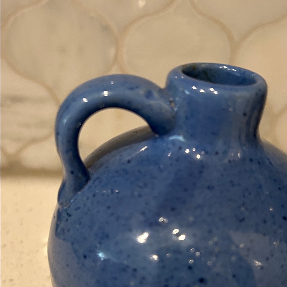 Hand Crafted Deep Blue Ceramic Jug - Picture 10 of 14